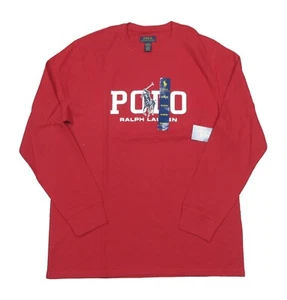 Polo Ralph Lauren Men's Red Logo Pony Player Waffle Knit Thermal T-Shirt - Picture 1 of 3