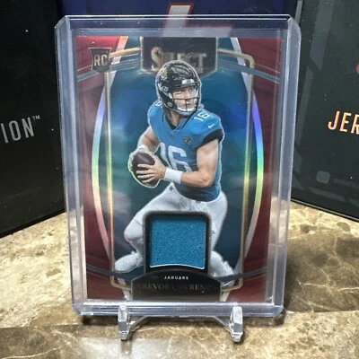 2021 select red prizm rookie patch Trevor Lawrence - Image 1 of 2