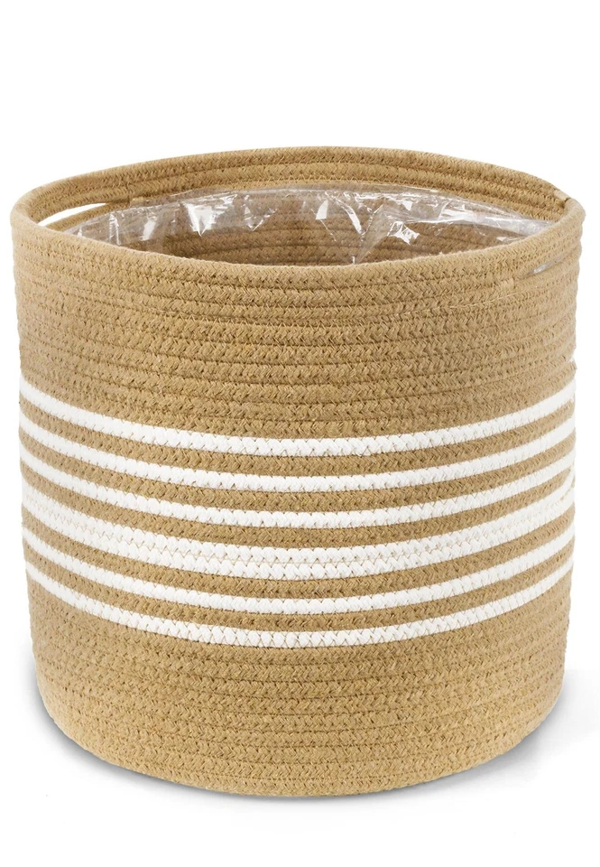 Aufbewahrungskorb 30-30/25-25 cm Blumenübertopf Papierkorb Wäschekorb Innenfolie - Bild 1 von 1