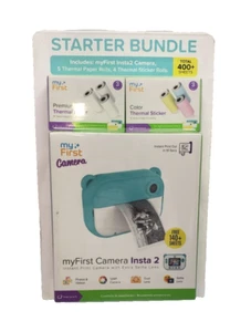 MyFirst Insta 2 Camera Set with Color Thermal Sticker Blue *New - Picture 1 of 2