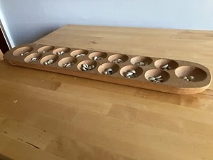 Congkak - Original Handmade Indonesian Wooden Traditional Boardgame + Shells - Picture 1 of 9