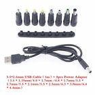 Cord Interchangeable Plugs USB to DC Jack DC Power Supply Adapter DC Connector