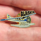 Alaska Pin - Float Plane / Bush Plane with floats hat scarf jacket lapel pinback
