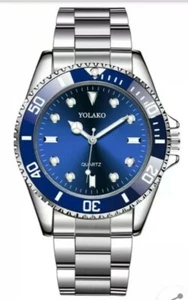 New Mens Watch Top Brand Luxury Fashion Military Stainless Steel FREE SHIPPING - Picture 1 of 3