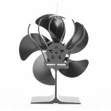 Wood Heater Heat Powered Fan Burner 6 Blade Stove Fan Fireplace Eco Self-Powered