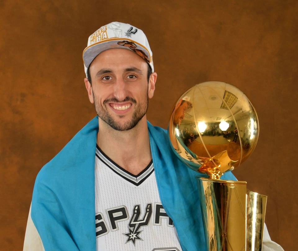 San Antonio Spurs Manu Ginobili Glossy 8x10 Photo NBA Basketball Print #5 - Image 1 of 1