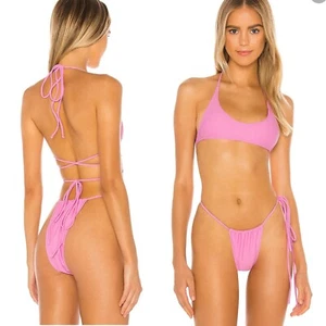 INFERIOR DE BIKINI DESCARADA MINIMAL ANIMAL DIVINO ROSA ""SERENIDAD"" CINTURA AJUSTABLE (S - Imagen 1 de 6