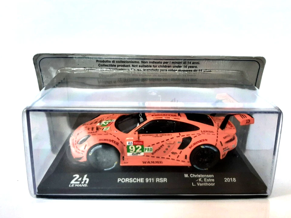 DIE CAST PORSCHE 911 RSR LE MANS  M.CHRISTENSEN 2018 SCALA 1/43 #09 - Immagine 1 di 1