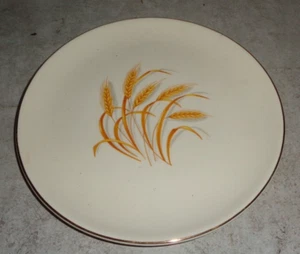 VINTAGE GOLDEN WHEAT 22K GOLD TRIMMED 7 INCH DESSERT PLATE ^^ - Picture 1 of 2
