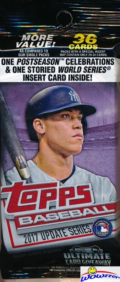 2017 Topps UPDATE Baseball EXCLUSIVE HUGE Factory Sealed 36 Card JUMBO FAT Pack! - Image 1 of 1