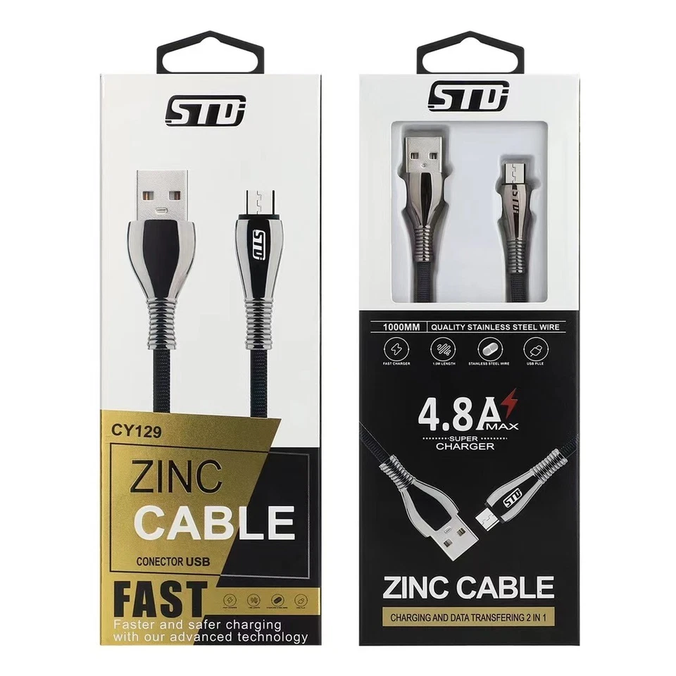 USB Type-C, iOS 8Pin, Micro Type-B Data Charging Cable for Huawei iPhone Samsung - Image 1 of 4