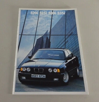 Prospectus / Brochure BMW Serie 5 E34 520I / 525I / 530I / 535I Edizione 01/1989 Foto 1 de 4
