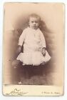 Antique c1880s Cabinet Card McFadden Adorable Little Baby Necklace Boston, MA