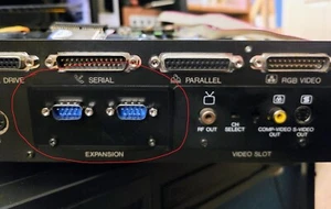 Commodore Amiga CDTV back slot plate cover DB9 SCSI backplates 3D printed - Picture 1 of 9