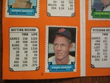 Comp. Wash. SENATORS 1969 Topps Album/w/FRANK HOWARD/MIKE EPSTEIN/PAUL CASANOVA)