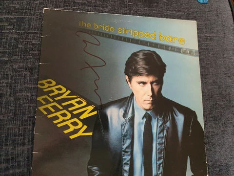 Bryan Ferry Bride Stripped Bare Signed Cover