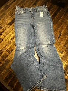 Old Navy Jeans Girls 14 Blue Denim High Rise Flare NWT - Picture 1 of 4