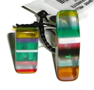 Sobral Soft Mellow Transparent Stripes Open Style Artist Made Ring Size 6.75 - Picture 1 of 8