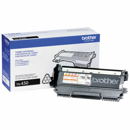 Brother TN450 High Yield Black Toner Cartridge Genuine OEM