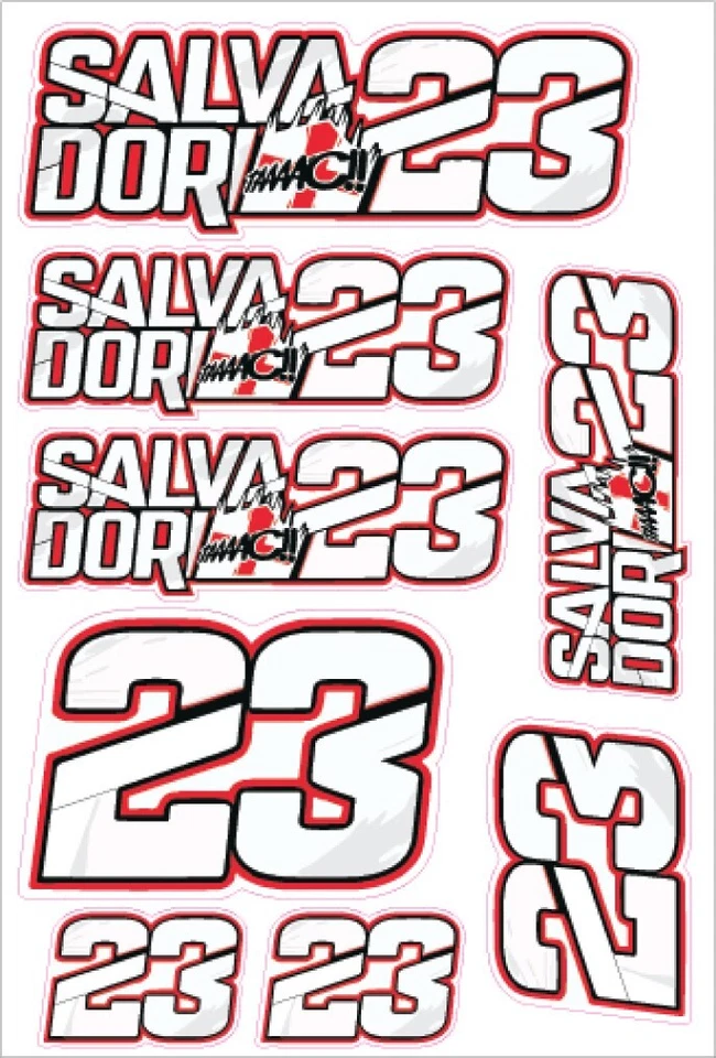 Luca Salvadori 23 moto adesivo stickers MOTOGP adesivi DUCATI - Imagen 1 de 1