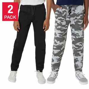 Lee Youth 2-pack sweatpants Fleece Lined Jogger Reinforced Knee - Picture 1 of 13