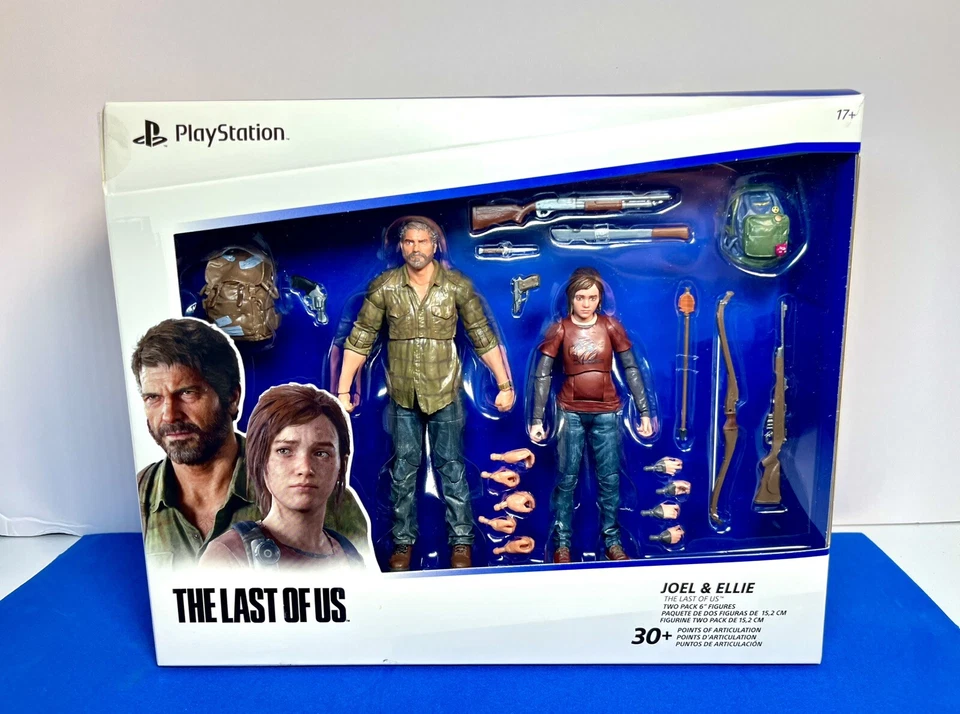PLAYSTATION THE LAST OF US 2-PACK 6” JOEL & ELLIE ACTION FIGURES