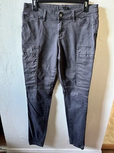 Prana Women's Louisa Gray Cargo Skinny Leg Stretch W Pants Size 8 - Picture 1 of 9