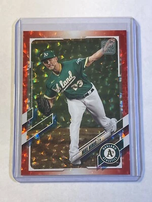 Mike Minor 2021 Topps Red Ice Parallel #ed /199 Oakland A's #329 - Image 1 of 2