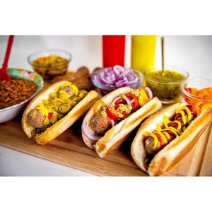 Elektrischer Wurstgrill mit Ölabtropfschale Antihaftoberfläche bis zu 5 Glieder Rindfleisch Neu - Bild 1 von 1