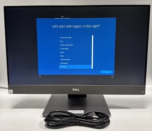 Dell Optiplex 7480 24" AIO i5-10600 3.30GHz 8GB 256GB SSD WINDOWS 10 - Picture 1 of 9