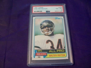 1981 TOPPS FOOTBALL #400 WALTER PAYTON PSA 8 - Picture 1 of 2