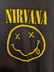 Nirvana BRAND T-Shirt Small Grunge Band Kurt Cobain Drunken Smile Size S - Picture 1 of 2