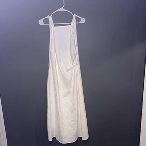 Böhme weißes Maxikleid mit geknoteten Trägern - Gr. S, elegant & minimalistisch - Bild 1 von 8