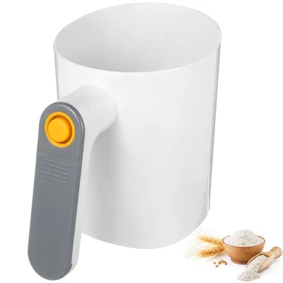  Setaccio per farina portatile, setaccio automatico per polvere, setaccio per - Immagine 1 di 4