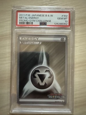 PSA 10 Metal Energy 102/BW-P Gym Challenge Promo Holo 2011 Japanese Pokemon TCG - Image 1 of 2