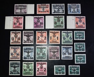 Lot Poland Germany Occupation stamps 1940 Scott# General Government us - Picture 1 of 2
