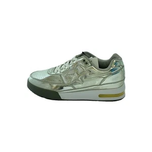 Bape Sta Roadster Mens Sneakers 8.5 US Low Cut Silver Shoes - Picture 1 of 8
