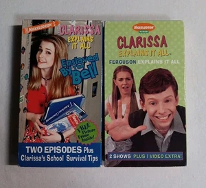 2x Clarissa Explains It All VHS Lot Ferguson & Enslaved by the Bell Nickelodeon - Picture 1 of 6