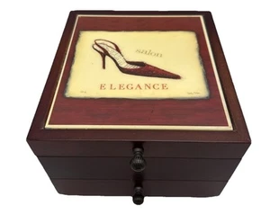 Salon Elegance Schmuckkästchen Holz Aufbewahrung Ringe, Armbänder, Halsketten SCHÖN! - Bild 1 von 11