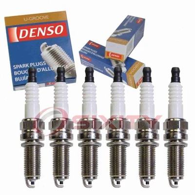 6 bujías Denso estándar ranura en U para Jeep Wrangler 2015-2016 3,6 L V6 fs Foto 1 de 4