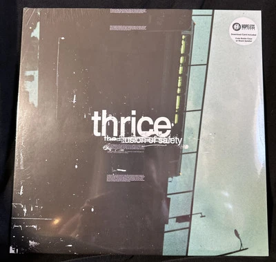 THRICE "THE ILLUSION OF SAFETY" LP Vinyl Coke Bottle Clear/Black Splatter LE/500 - Image 1 of 2