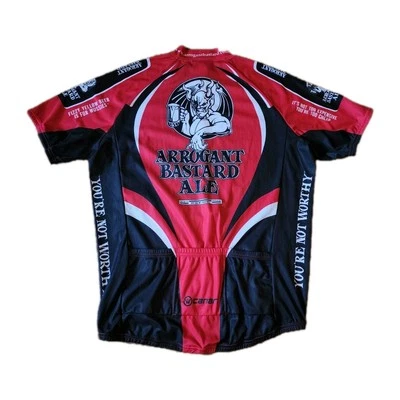 Stone пивоварения высокомерный Bastard Ale Canari велосипед футболка половина молнии мужской размер XL - Изображение 1 из 4
