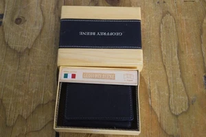 Geoffrey Beene Geldbörse Herren italienisches Leder dreifach faltbar Geschenkbox neu groß dreifach faltbar - Bild 1 von 5