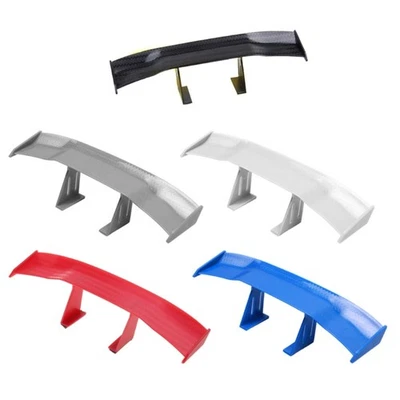 Decorazione Ala Coda Auto Fibra di Carbonio Piccolo Mini Racing Posteriore Small Wing Spoiler - Immagine 1 di 4