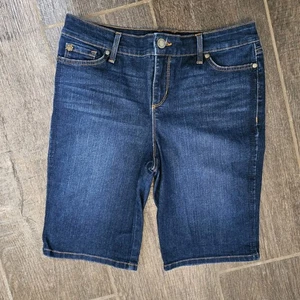 Mujer Bandolino Elástico Azul Denim Jean Mandie Bermudas Pantalones Cortos Talla 8P,30x10 - Imagen 1 de 9