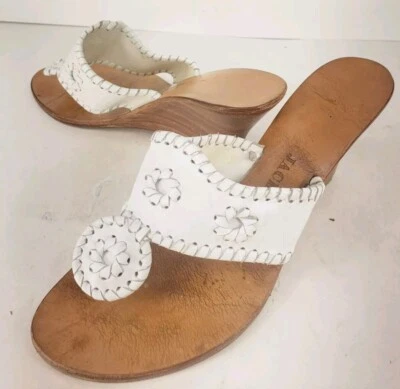 Jack Rogers Demi Wedge Sandal White Women's 6M - Image 1 of 4
