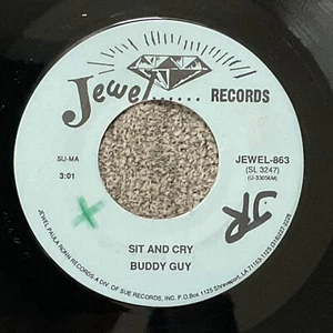 BUDDY GUY-SIT AND CRY/TRY TO QUIT YOU BABY-1992 JEWEL863-PLAY GRADED EXC CLEANED - Picture 1 of 3