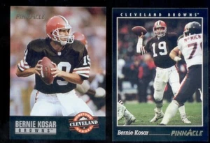1993 Pinnacle Bernie Kosar Cleveland Browns Tarjeta + Tarjeta Hometown Heroes - Imagen 1 de 1