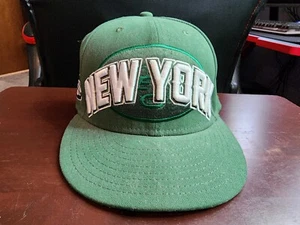 Cappello/cappello New York Jets New Era 59Fifty ufficiale draft NFL taglia 7 1/2 - Foto 1 di 10