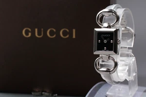 【NEAR MINT mit BOX】 Gucci 120 Tornabuoni Damenuhr Schwarz Quarz aus JAPAN - Bild 1 von 11